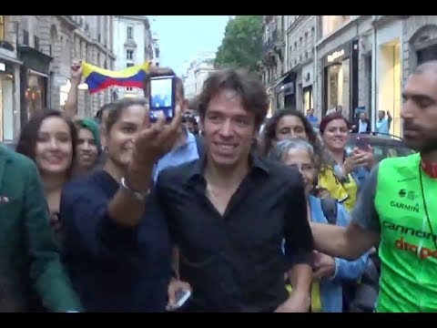 Triunfo para Rigoberto URAN 2eme du Tour de France @ Paris July 23, 2017 Julio