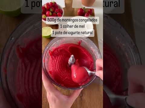 SORVETE DE MORANGO SAUD&Aacute;VEL