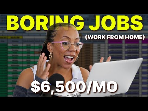 5 Boring (But Low-Stress) Work From Home Jobs That Pay Big | Always Hiring in 2025 🎉