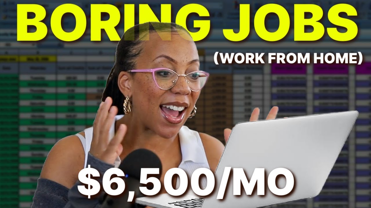 5 Boring (But Low-Stress) Work From Home Jobs That Pay Big | Always Hiring in 2025 🎉