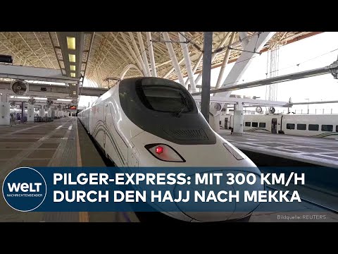 Video Thumbnail: IM SCHNELLZUG NACH MEKKA: Hochgeschwindigkeitszug befördert 800.000 Pilger mit 300 km/h
