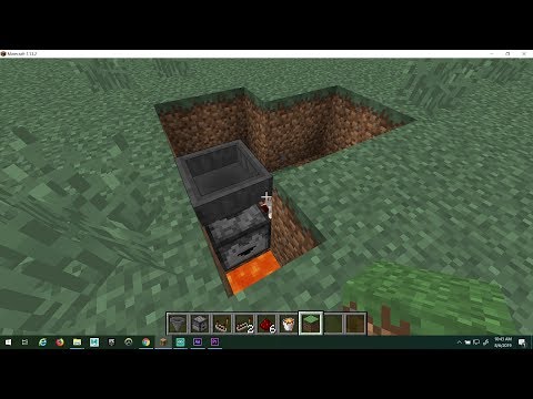 Minecraft Redstone (But really fast) - Trash Can
