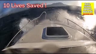 How to drive a boat in 8bf GALE!  Boats in rough seas - Small boats in rough seas