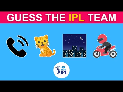 Guess the IPL Team by Emoji Challenge | IPL Emoji Challenge 🏏