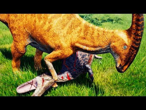 Golden Parasaurolophus Couple + Big Cub! REX vs SPINO (#2/FINAL) | The Isle Realism |PT/BR