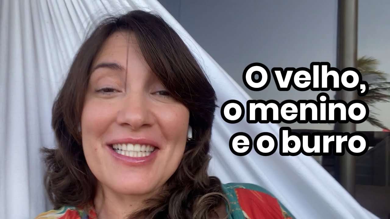 O velho, o menino e o burro.