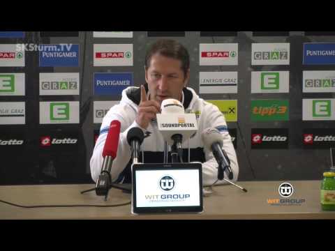 SK Sturm: Mediabriefing vor SK Rapid Wien (14. Runde 2015/16)