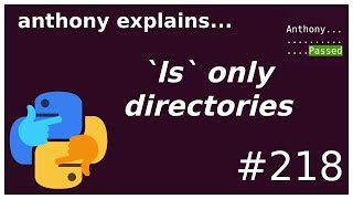 listing only directories with `ls` (beginner) anthony explains #218