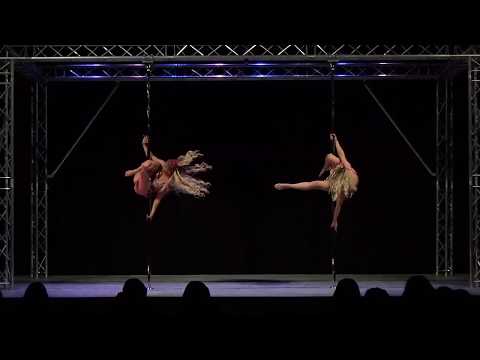 Lizzy Riley & Lizzie Dodd - Solent Pole & Hoop Competition - Doubles Pole Winners