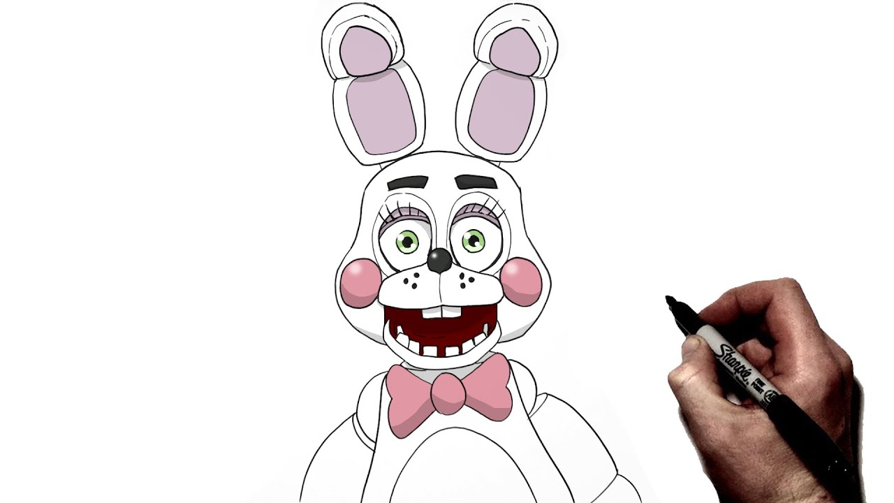 How To Draw Toy Bonnie | Step By Step | FNAF 2