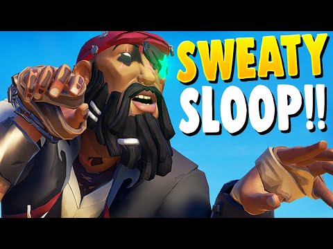 SOLO SLOOPER MEETS a SWEATY DUO in the Sea of Thieves!!