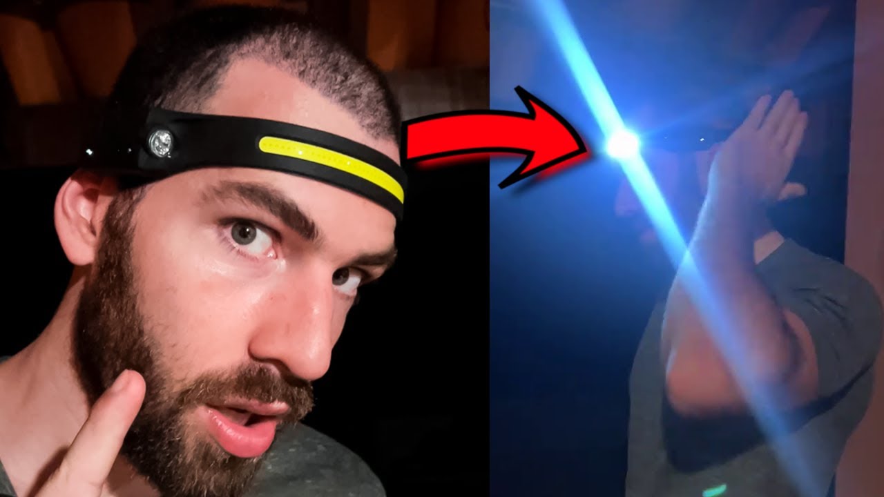 Ah não! Isso é inacreditável! Lanterna de cabeça com um sensor incrível🔦👋