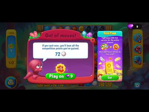 Fishdom gameplay level 1358 fail