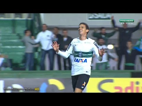 Gol de Thiago Galhardo, Coritiba 2 x 0 Grêmio - Brasileirão 16/05/2015
