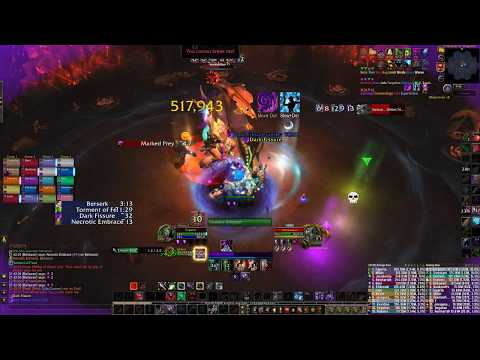 Rune VS Mythic Varimathras affliction warlock POV