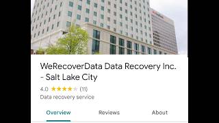 Viewer visits WeRecoverData Location in Utah: do we find a lab?