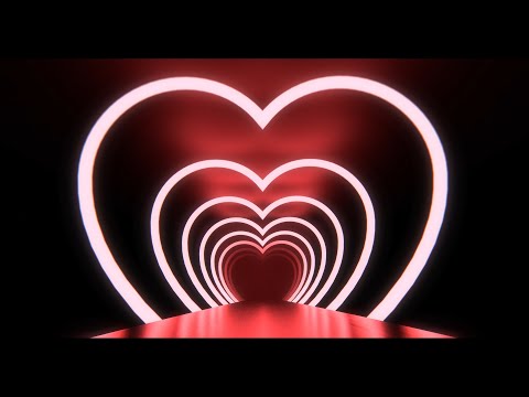4K Video | Valentine Neon Love Heart Vj Loop | No Copyright Motion Vj loop Video Background