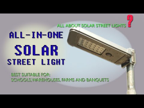 Solar led street light unboxing