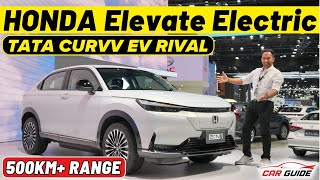 2024 Honda Elevate EV - 500KM Range + Fast Charging | Tata Curvv EV Rival | Honda e:N1 Electric SUV