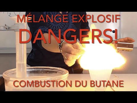 EXPLOSIVE MIXTURE. DANGERS! EXPLOSIVE BUBBLES. BUTANE COMBUSTION. CHEMICAL TRANSFORMATION. 4th.