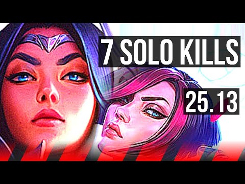 IRELIA vs FIORA (TOP) | 7 solo kills, Dominating | KR Master | 25.13