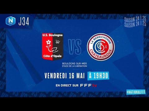 J34 I US Boulogne CO vs LB Châteauroux en replay (1-1) I National FFF 2024-2025