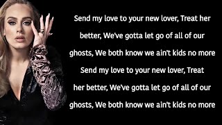 Adele - Send My Love (To Your New Lover) (lyrics)