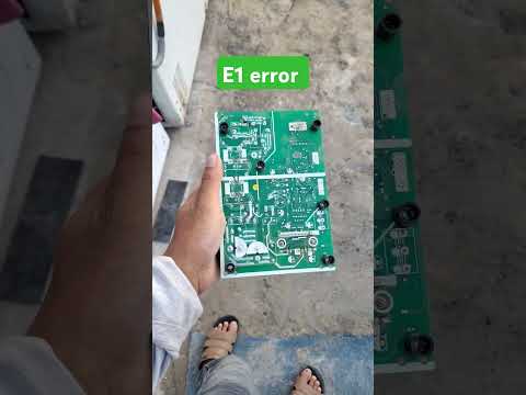 E1 error in gree ac. Outdoor unit fan motor not working issue #E1 #error #gree #ac #airconditioner