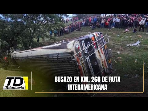Busazo en km. 268 de Ruta Interamericana