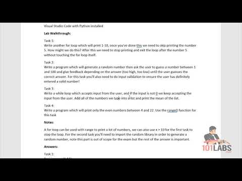 101 Labs Python Python Loops