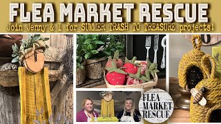 SUMMER DIY TRASH TO TREASURE HOME DECOR THRIFT FLIP PROJECTS 2024