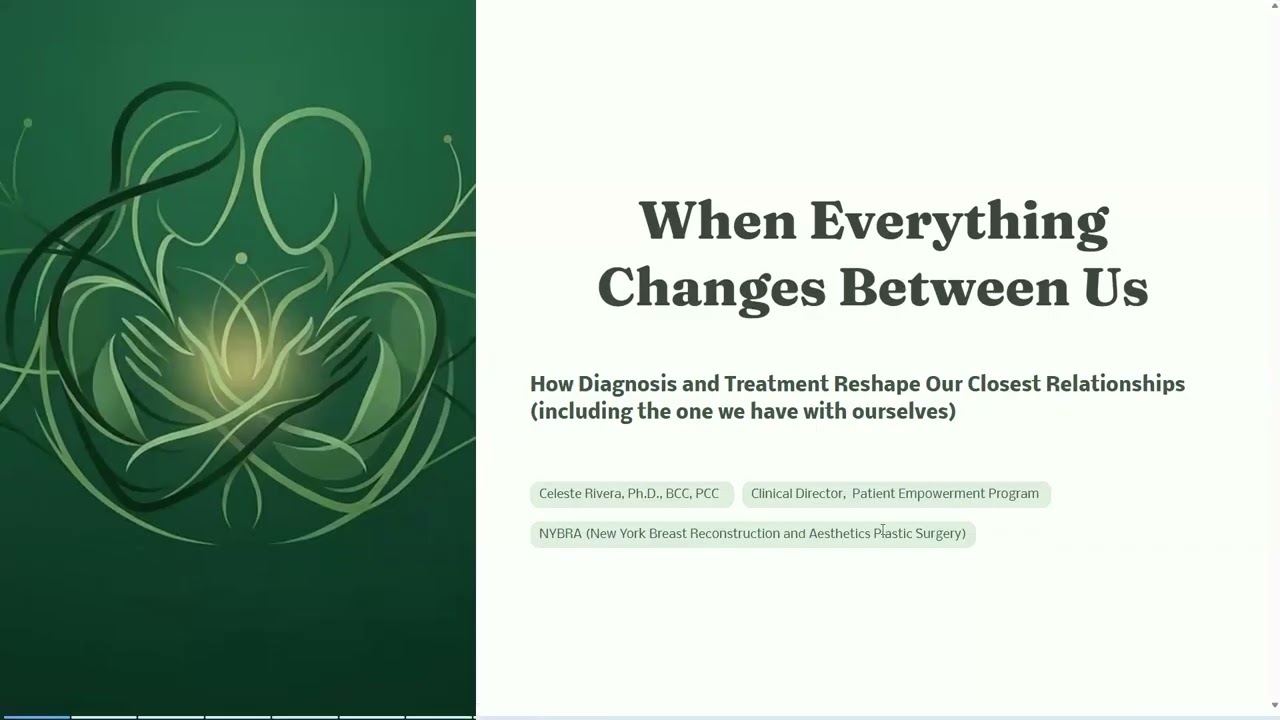 When Everything Changes Between Us: How Cancer Reshapes Our Closest Relationships