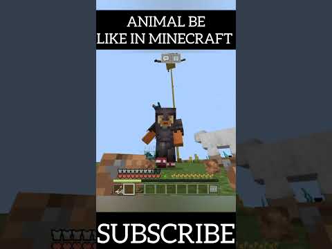 "Insane Animal Behavior in Minecraft" #viral #gamingnk