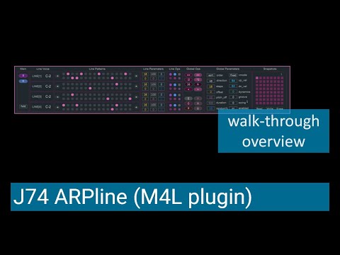 J74 ARPline - A flexible arpeggiator for Ableton Live (Tutorial 1)