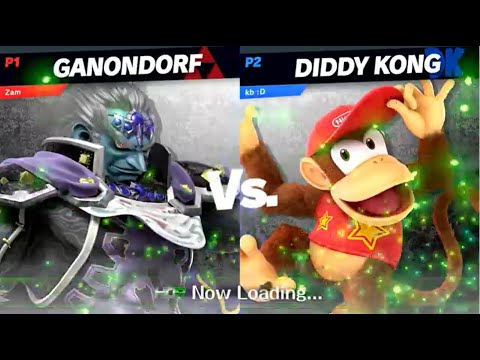 Clemson Smash Series 39 - LF - Zamatron (Ganondorf) vs. KB2 (Diddy Kong, Pyra/Mythra) - HDR