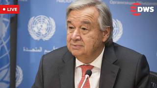 LIVE: UN Chief Antonio Guterres Speaks to Media | Global Crisis, War & Peace Update | AC15