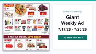 Giant Weekly Ad (7/17/26 - 7/23/26) Top Deals