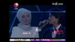 Shila Amzah & James - Haojiu Bujian (好久不见) Shanghai Dragon TV's New Year's Countdown (31 Dec 2013)