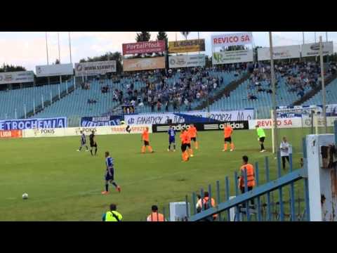 Wisła Płock - Chrobry Głogów (23.08.2014) doping