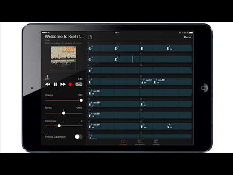 Features and Function of Yamaha Chord Tracker app