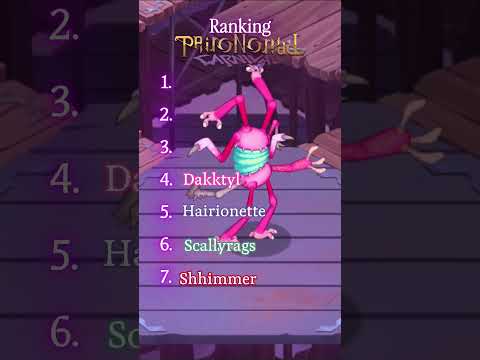 My Paironormal Carnival Ranking!  -  #mysingingmonsters #msm #shorts