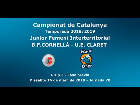 Campionat de Catalunya Junior Femení Interterritorial 2018/2019. BF Cornella - UE Claret (20190316)