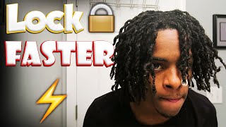 How to make Dreads LOCK FASTER | StarterLoc Tips ‼️