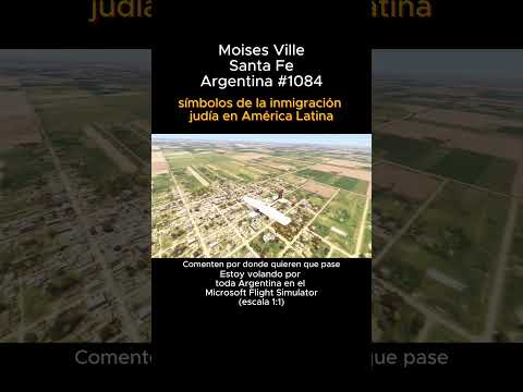 Moises Ville, Santa Fe desde el Microsoft Flight Simulator #moisesville #santafe #msfs #argentina