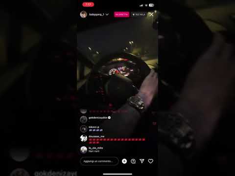 Diretta Instagram di Baby Gang