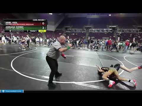 106 Lbs Cons. Round 1 - Adriana Gomez, Arizona Girls Wrestling Vs Ariel Vigil, Volcano Vista High