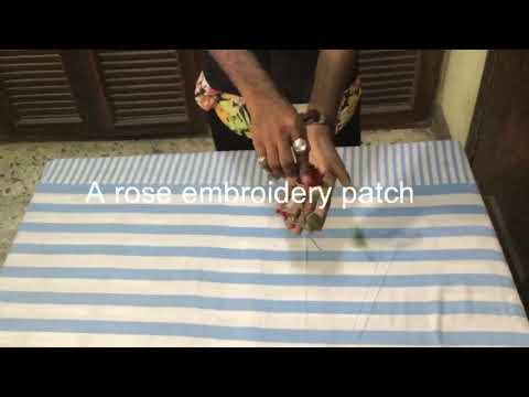 Rose Iron On Patch