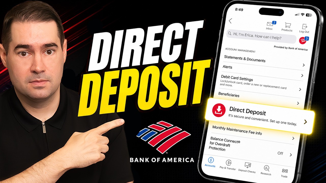 How to Set Direct Deposit in Bank Of America
