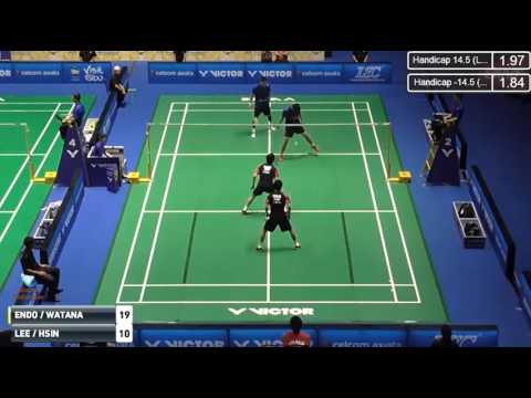 2017 Malaysia Masters R16 MD Hiroyuki ENDO Yuta WATANABE vs Chia Han LEE TSAI Chia Hsin