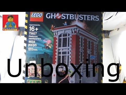 Lego Ghostbusters Firehouse HQ Unboxing set 75827